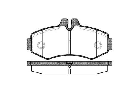 Комплект тормозных колодок, дисковый тормоз MERCEDES-BENZ V-CLASS, REMSA (070100)