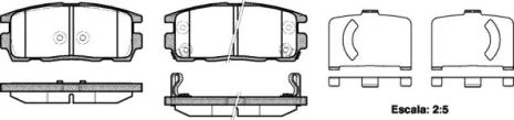 Набір гальмівних майданчиків, Chevrolet Captiva, Opel Antara, REMSA (126012)