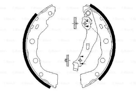 Mitsubishi Space, Bosch (0986487577) гальмівна майданчик