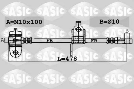 Brake Ford Transit, Sasic (6606032)