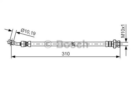 Шланг тормозной KIA CEE'D, BOSCH (1987481417)