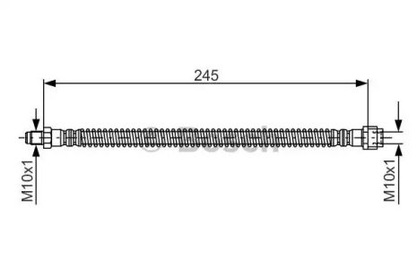 Brake Hose Mercedes-Benz S-Class, Bosch (1987476950)