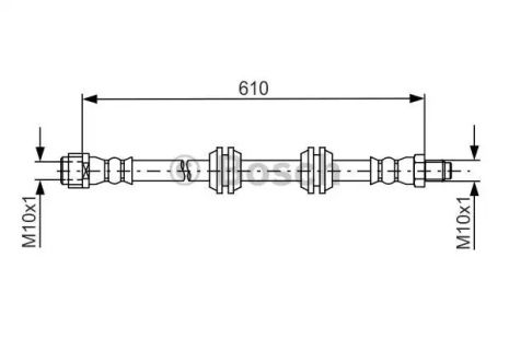 Брейк-шланг Mercedes-Benz GL-Class, Bosch (1987481744)
