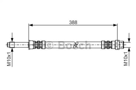 Brake Hose VW Crafter, Mercedes-Benz Sprinter, Bosch (1987476300)