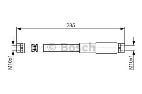 Brake Hose Audi Cabriolet, Bosch (1987476406)