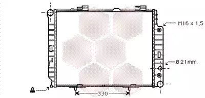 Радіатор охолодження двигуна MERCEDES-BENZ E-CLASS, Van Wezel (30002283)