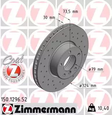 BRAKE BMW 5, Zimmermann (150129652)