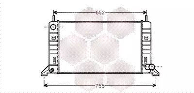 Радиатор охлаждения двигателя FORD ESCORT, Van Wezel (18002078)