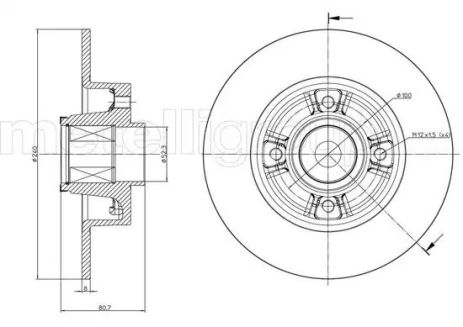 Brake Renault Wind, Cifam (800722)