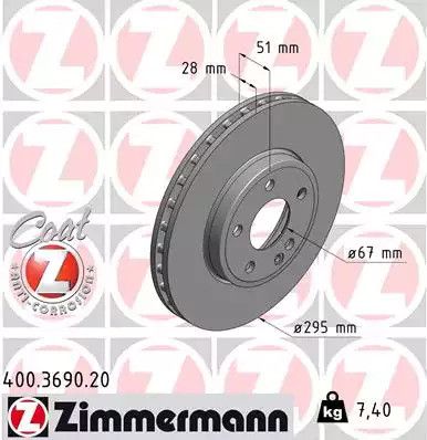 Brake Mercedes-Benz Cla, Zimmermann (400369020)