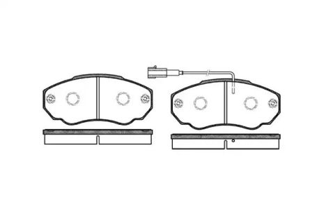 Набір гальмівних колодок, Disk Brake Peugeot Boxer, Fiat Ducato, REMSA (096001)