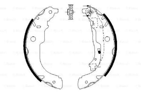 Набір гальмівних майданчиків PSA C3/DS3/207/208 \\ r \\ 1.0-1.6 \\ 06, Citroën C3, Bosch (0986487721)