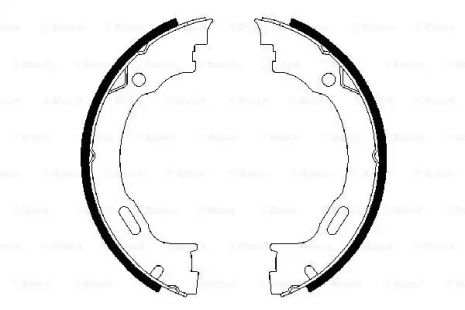 Комплект тормозных колодок, стояночный тормоз DODGE CHALLENGER, CHRYSLER 300, BOSCH (0986487609)