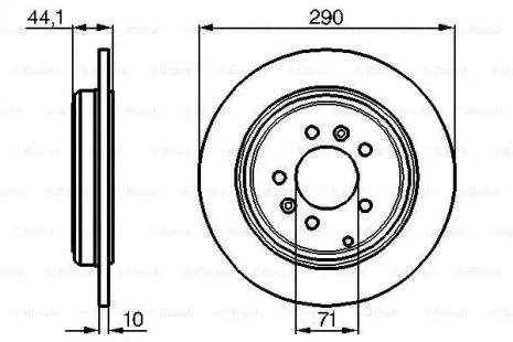 Brake Peugeot 605, Bosch (0986478556)