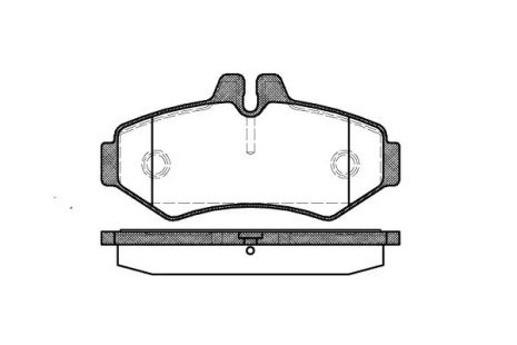 Комплект гальмівних колодок, дискове гальмо VW LT, MERCEDES-BENZ SPRINTER, REMSA (073300)