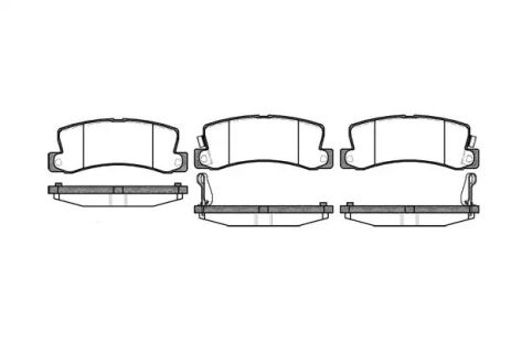 Набір гальмівних майданчиків, Disk Brake Geo Storm, Lexus ES, REMSA (021422)