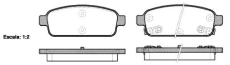 Набір гальмівних колодок, Chevrolet Trax, Opel Cascada, Remsa (143202) Диск гальмо