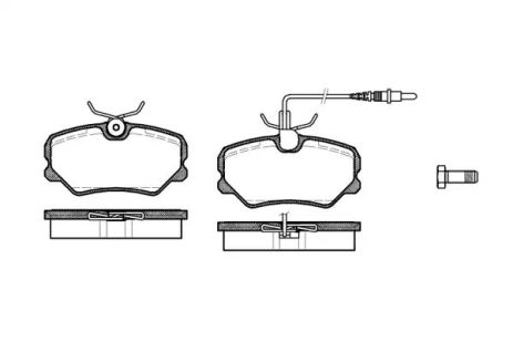 Набір гальмівних майданчиків, Disk Brake Peugeot 405, Citroyn ZX, REMSA (026202)