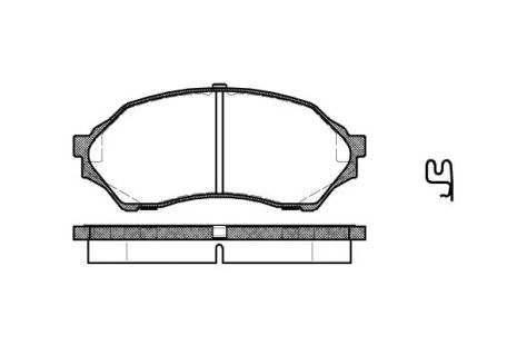 Комплект гальмівних колодок, дискове гальмо MAZDA 323, REMSA (069900)