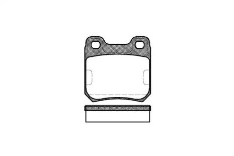 Набір гальмівних майданчиків, Сенатор Disk Brake Opel, Opel Omega, REMSA (023910)