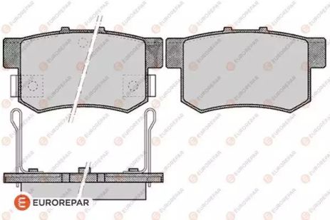 Комплект тормозных колодок, дисковый тормоз SUZUKI SX4, FIAT SEDICI, EUROREPAR (1623064680)