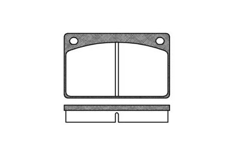 Комплект тормозных колодок, дисковый тормоз VOLVO 260, REMSA (004200)