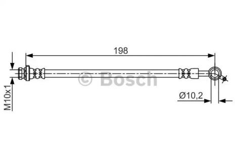 Брейк -шланг Nissan Leaf, Bosch (1987481712)