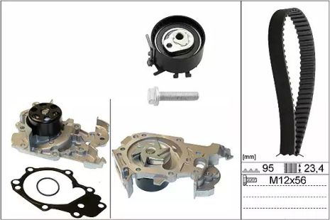 Помпа + комплект ремня ГРМ NISSAN KUBISTAR, DACIA LOGAN, INA (530019530)