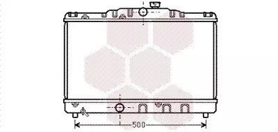 Радиатор охлаждения двигателя TOYOTA COROLLA, Van Wezel (53002115)