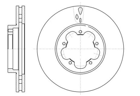 Диск гальмівний FORD TRANSIT, REMSA (6102110)