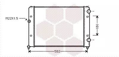 Радиатор охлаждения двигателя VW PASSAT, Van Wezel (58002119)