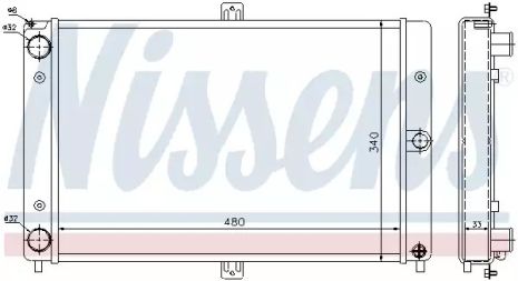 Lada Samara, Nissens Engine Emovering Radiator (62351)