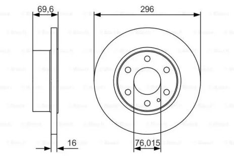 Brake Iveco Daily, Bosch (0986479A51)