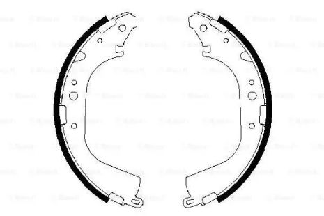 Набір гальмівного майданчика VW Taro, Toyota Land Cruiser, Bosch (0986487354)