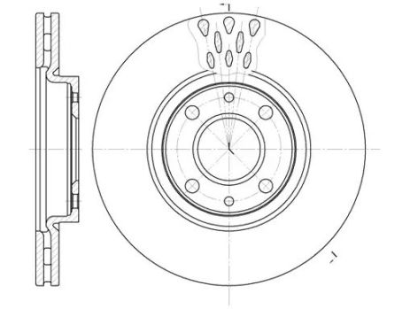 Brake Chrisler Ypsilon, Peugeot Bipper, REMSA (644310)