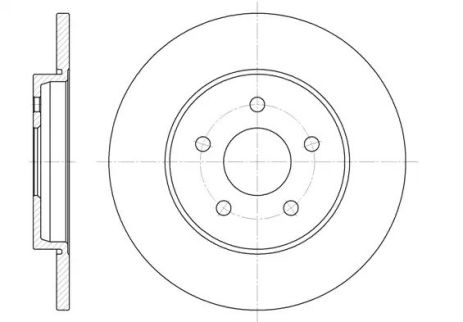 Brake Jaguar X-Type, Ford Mondeo, REMSA (666100)