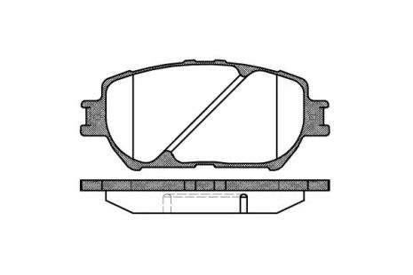 Набір гальмівних прокладок, дискоте гальма Toyota Solara, REMSA (088400)