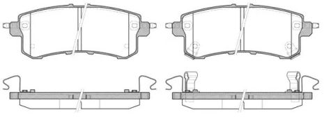 Комплект тормозных колодок, дисковый тормоз NISSAN PATROL, INFINITI QX80, REMSA (144702)