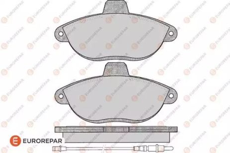 Комплект гальмівних колодок, дискове гальмо FIAT SCUDO, CITROËN JUMPY, EUROREPAR (1617250580)