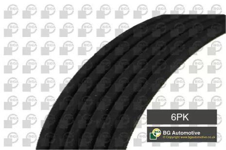 Полікліновий ремінь DODGE CARAVAN, JEEP WRANGLER, BGA (6PK2460)