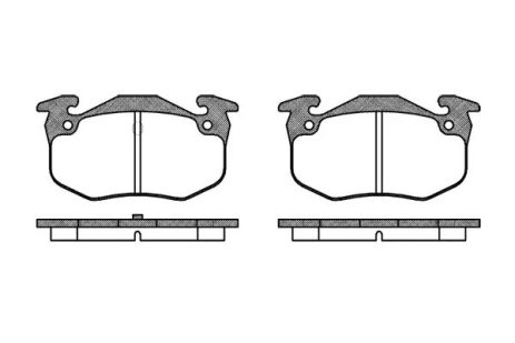 Комплект тормозных колодок, дисковый тормоз SEAT ALTEA, SKODA SUPERB, REMSA (014450)