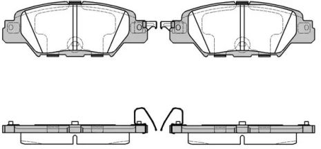 Набір гальмівних майданчиків, диск Brake Mazda CX-5, Woking (P1777300)