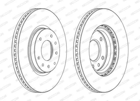 Brake Mazda CX-7, Ferodo (DDF1768C)