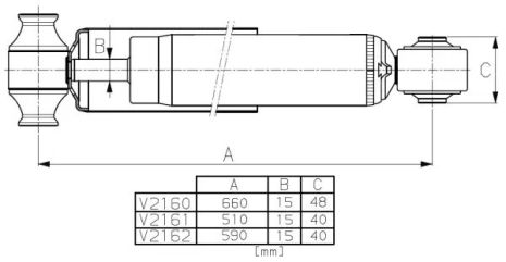 Амортизатор FORD TRANSIT, MONROE (V2160)