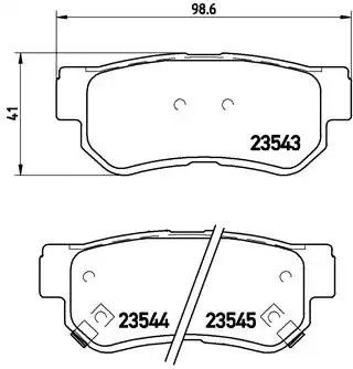 Гальмівні колодки Set, Gac Trumpchi, Hyundai (Huatai), Brembo (P30014)