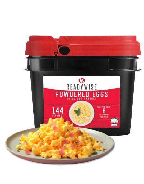 Долгосрочные сублимированные яйца (яичный порошок) до 10 лет, 144 порции Readywise RW05-516