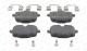 Комплект тормозных колодок дискового тормоза для BMW 6, FERODO (FDB4381)