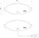 Комплект тормозных колодок для SKODA KAROQ/SEAT LEON, BREMBO (P85126)