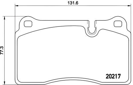 Гальмівний комплект колодок LAND ROVER, BREMBO (P44018) Гальмівний комплект колодок LAND ROVER, BREMBO (P44018)
