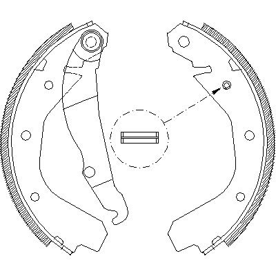Комплект тормозных колодок BEDFORD ASTRA, SAAB 9-5, OPEL KADETT, WOKING (Z408800)